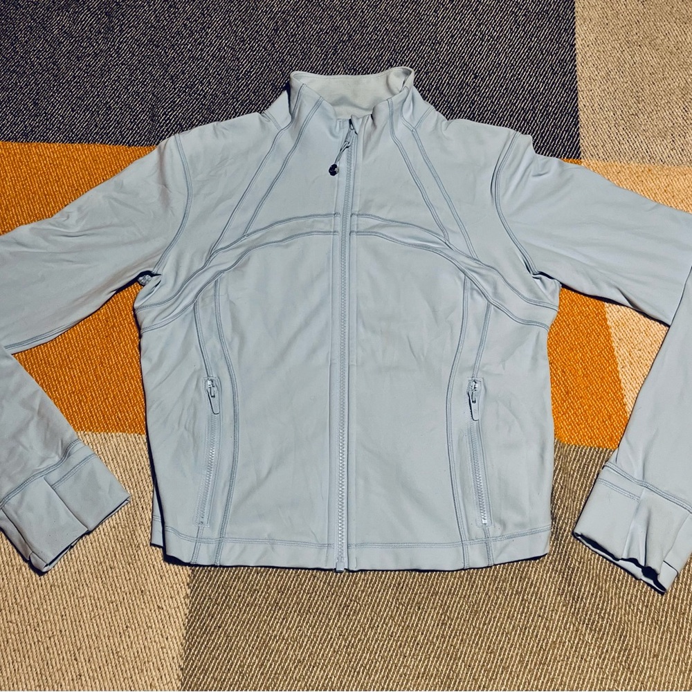 Lululemon Baby Blue cropped define jacket